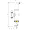 IBO Mágneses szűrő és légleválasztó IBF-V2 1" 45L/perc [ ürítő csappal ]