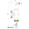IBO Mágneses szűrő és légleválasztó IBF-V2 3/4" 45L/perc [ ürítő csappal ]