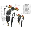 IBO Mágneses szűrő I-003 1" 100L/perc [ ürítő csappal ]
