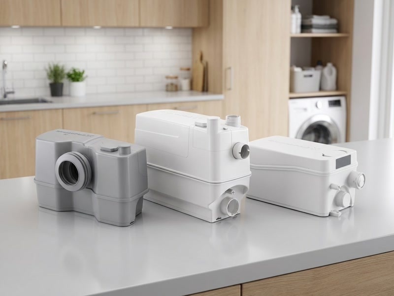 Grundfos Sololift2 WC-1, C-3 és D-2 kompakt szennyvíz átemelők egymás mellett