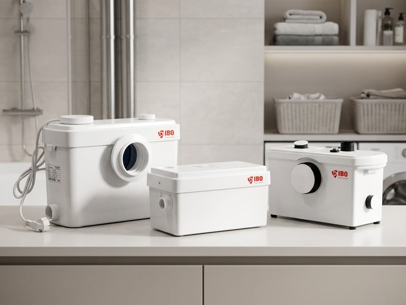 IBO SANIBO 5, AQUASAN MINI és AQUASAN PRO kompakt WC-átemelők egymás mellett