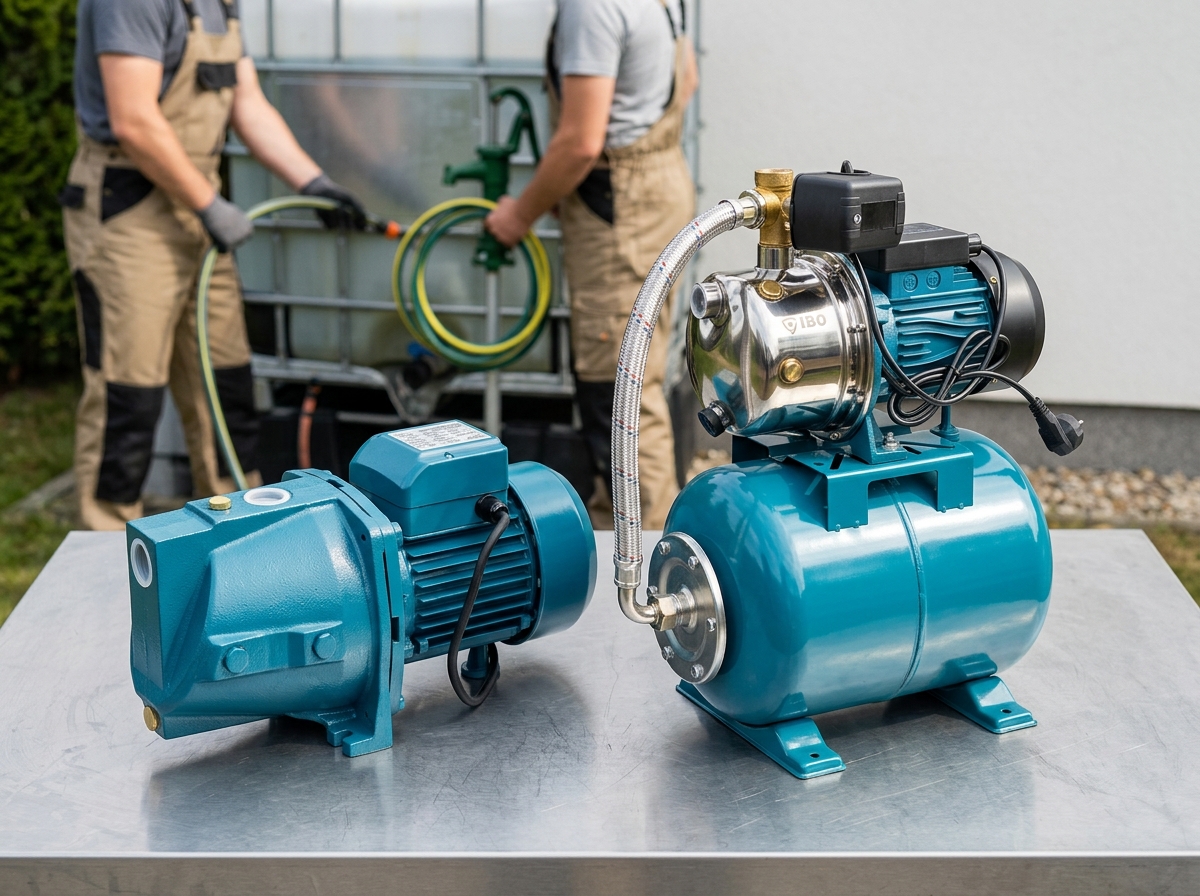 Kerti szivattyú és Házi vízmű